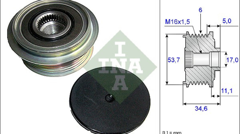 Sistem roata libera, generator (535012510 INA) FORD,VOLVO