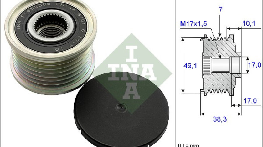 Sistem roata libera, generator (535015310 INA) FIAT,MERCEDES-BENZ,NISSAN,OPEL,RENAULT,VAUXHALL