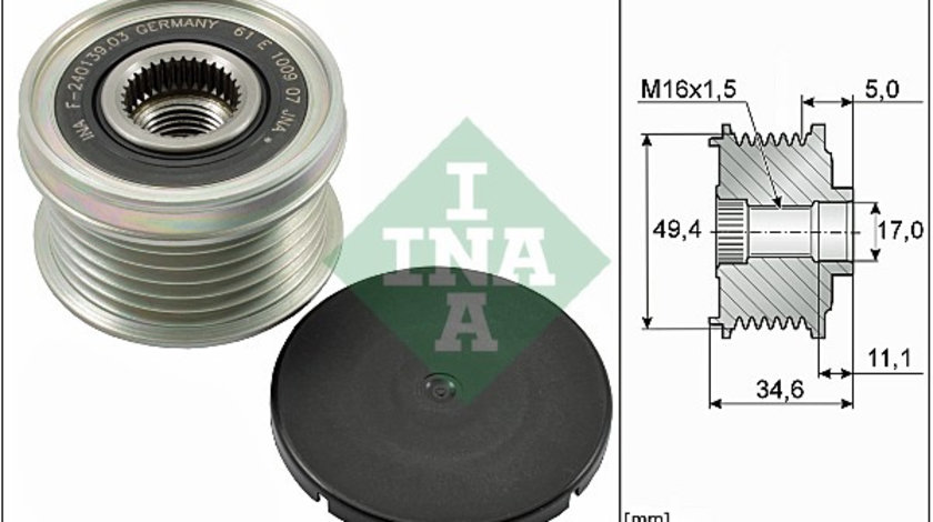 Sistem roata libera, generator (535015510 INA) AUDI,BMW,BMW (BRILLIANCE),SEAT,SKODA,SKODA (SVW),VW,VW (FAW),VW (SVW)