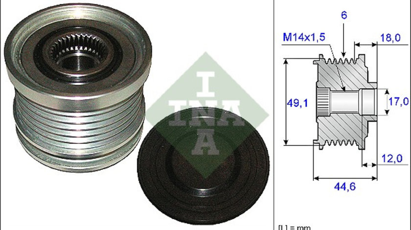 Sistem roata libera, generator (535018210 INA) FORD,VOLVO