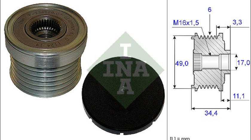 Sistem roata libera, generator (535018310 INA) BMW,BMW (BRILLIANCE),LOTUS