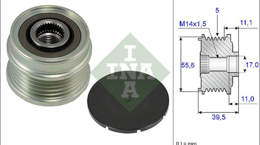 Sistem roata libera, generator (535021810 INA) FORD,VOLVO