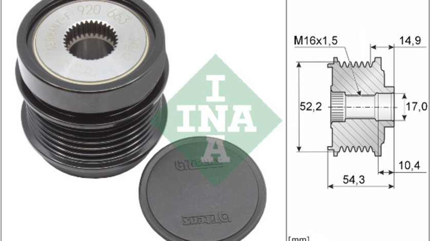 Sistem roata libera, generator (535034210 INA) MERCEDES-BENZ,MERCEDES-BENZ (BBDC)