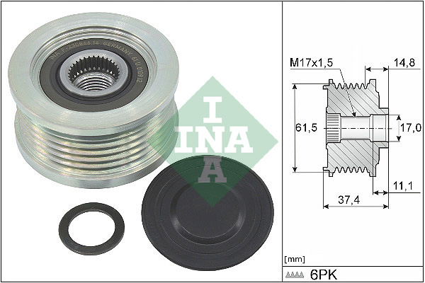 Sistem roata libera, generator (535034810 INA) FIAT,LANCIA