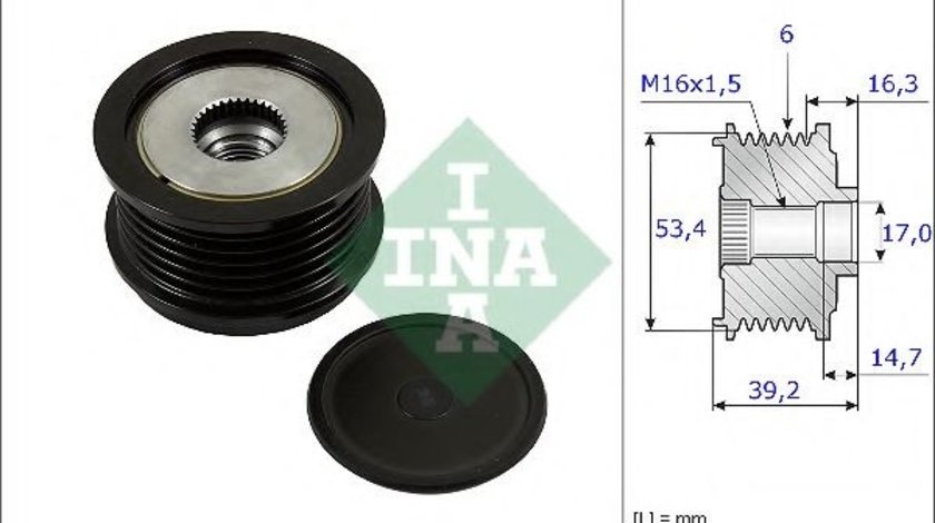 Sistem roata libera, generator FORD FOCUS III (2010 - 2016) INA 535 0236 10 piesa NOUA