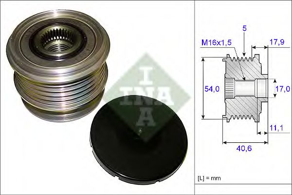 Sistem roata libera, generator FORD MONDEO IV (BA7) (2007 - 2016) INA 535 0121 10 piesa NOUA