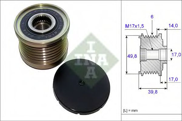 Sistem roata libera, generator NISSAN QASHQAI / QASHQAI +2 (J10, JJ10) (2007 - 2013) INA 535 0146 10 piesa NOUA