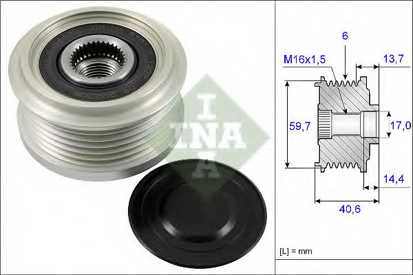 Sistem roata libera, generator OPEL MERIVA B (2010 - 2016) INA 535 0228 10 piesa NOUA