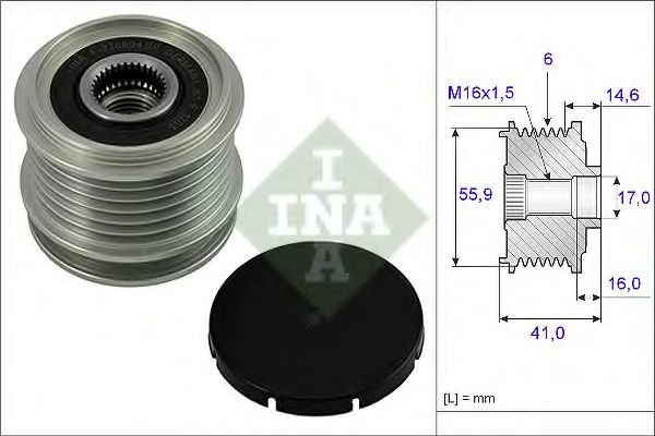 Sistem roata libera, generator VW GOLF IV Variant (1J5) (1999 - 2006) INA 535 0010 10 piesa NOUA