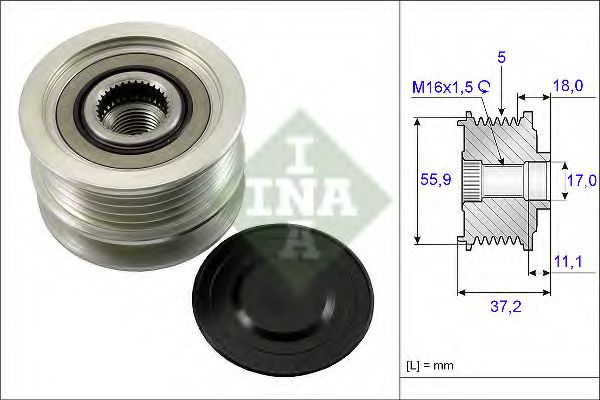 Sistem roata libera, generator VW JETTA IV (162, 163) (2010 - 2016) INA 535 0113 10 piesa NOUA