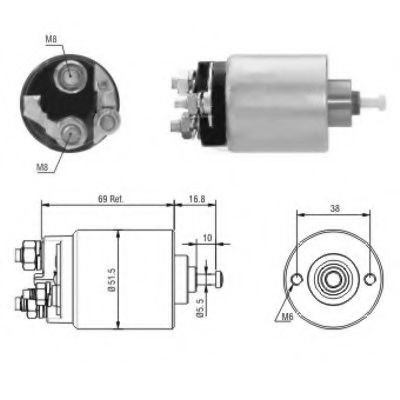 Solenoid, electromotor FORD FOCUS Combi (DNW) (1999 - 2007) MEAT & DORIA 46104 piesa NOUA