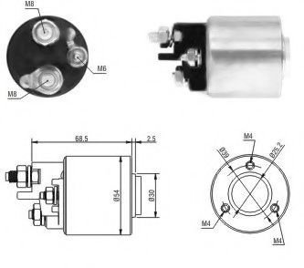 Solenoid, electromotor MERCEDES C-CLASS (W203) (2000 - 2007) MEAT & DORIA 46113 piesa NOUA