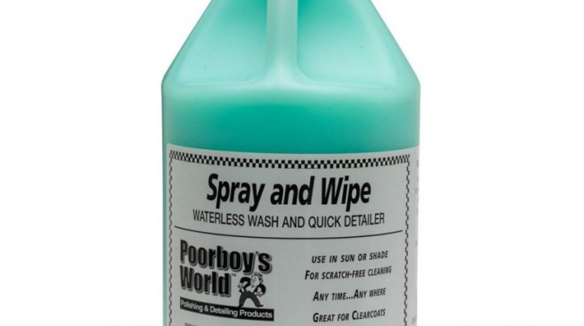 Solutie Detailing Rapid Poopboy's World Spray &amp; Wipe Waterless 3.78L PB-SAW-128