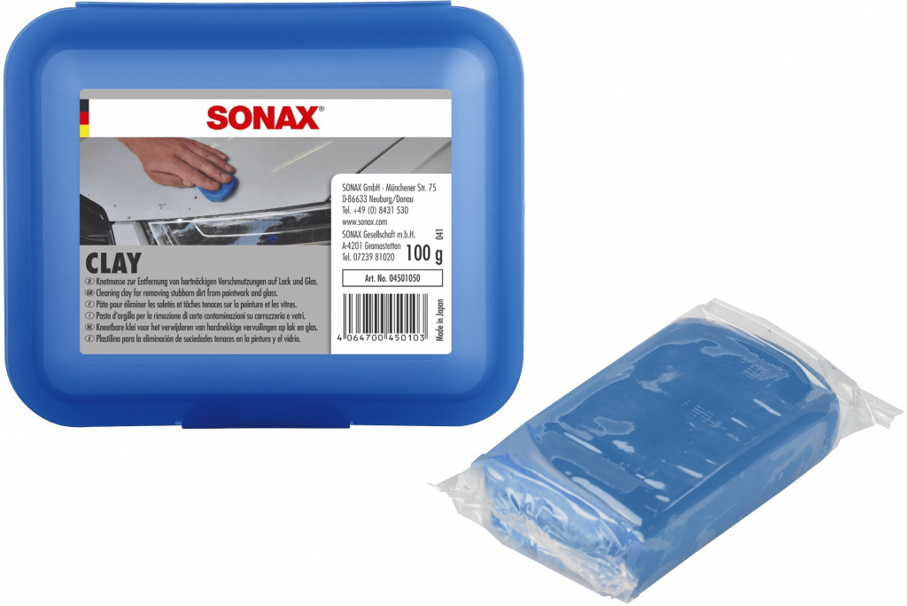 Sonax ClayBar Argila Pentru Inlaturarea Excesului De Impuritati 100G 450105