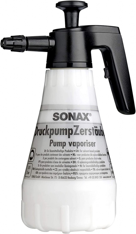 Sonax Pulverizator Cu Pompa Rezistent La Produse Acide / Alcaline, 1.25L 496941