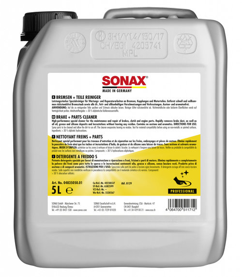 Sonax Solutie Curatat Frana Si Ambreiaj 5L 483505