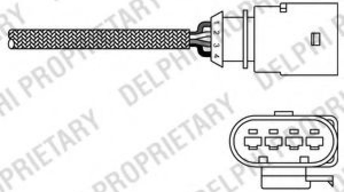 Sonda Lambda AUDI A3 (8P1) (2003 - 2012) DELPHI ES20289-12B1 piesa NOUA