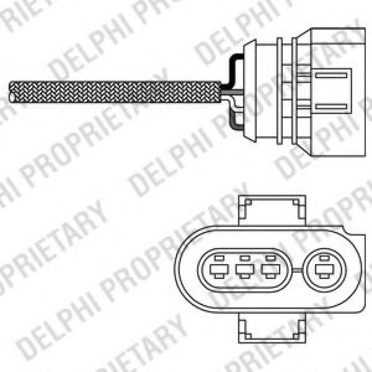 Sonda Lambda AUDI A8 (4D2, 4D8) (1994 - 2002) DELPHI ES20256-12B1 piesa NOUA