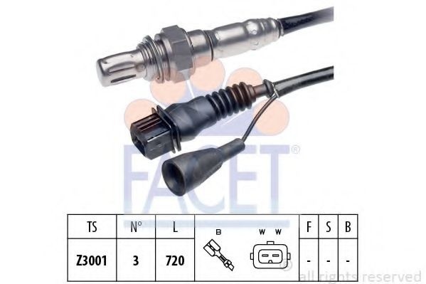 Sonda Lambda AUDI A8 (4D2, 4D8) (1994 - 2002) FACET 10.7025 piesa NOUA