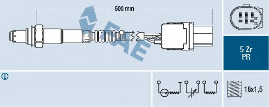 Sonda Lambda BMW Seria 2 Cupe (F22, F87) (2013 - 2016) FAE 75060 piesa NOUA