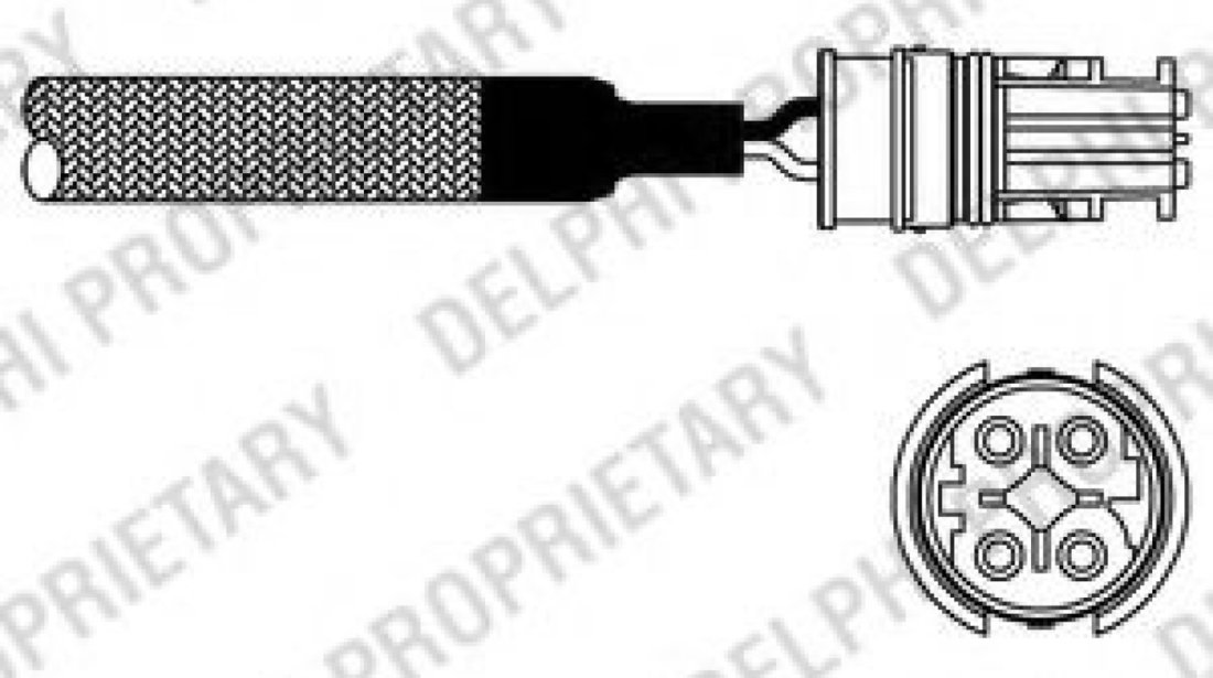 Sonda Lambda BMW Seria 3 (E46) (1998 - 2005) DELPHI ES10983-12B1 piesa NOUA