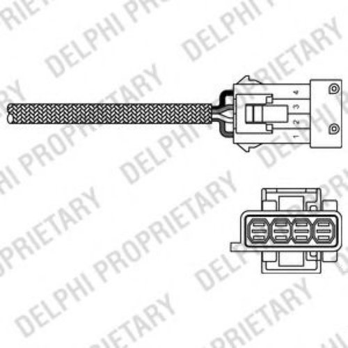 Sonda Lambda CITROEN C2 (JM) (2003 - 2016) DELPHI ES10794-12B1 piesa NOUA