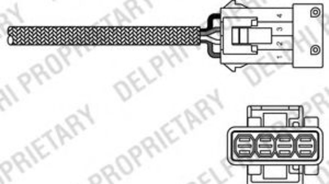 Sonda Lambda CITROEN XSARA (N1) (1997 - 2005) DELPHI ES20234-12B1 piesa NOUA