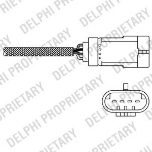 Sonda Lambda DACIA LOGAN (LS) (2004 - 2016) DELPHI ES20280-12B1 piesa NOUA