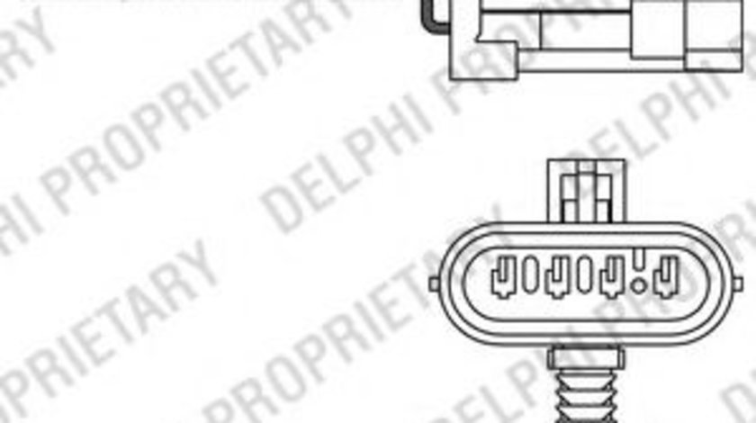 Sonda Lambda DAEWOO LANOS limuzina (KLAT) (1997 - 2016) DELPHI ES20299-12B1 piesa NOUA