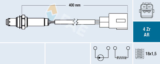 Sonda Lambda dreapta (FAE75603 FAE) LEXUS,TOYOTA