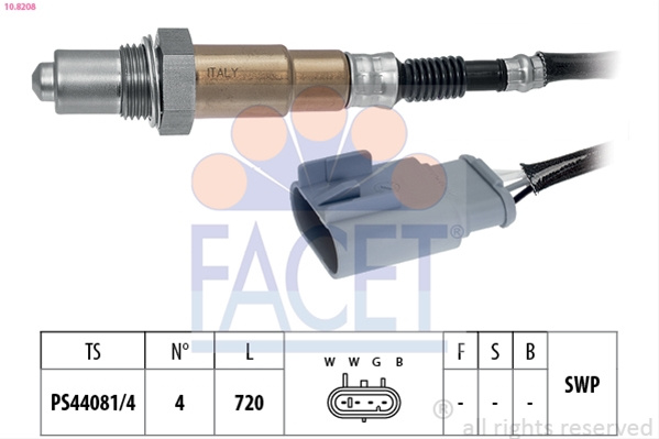 Sonda Lambda Facet Ford 10.8208