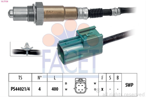 Sonda Lambda Facet Renault 10.7759