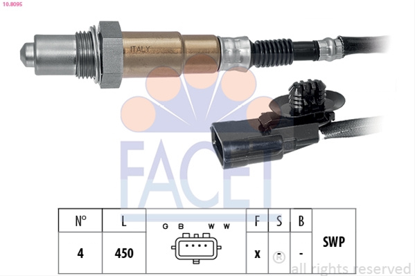 Sonda Lambda Facet Renault 10.8095