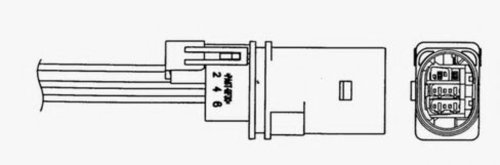 Sonda Lambda FIAT 500 C (312) (2009 - 2016) NGK 1727 piesa NOUA