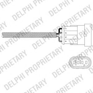 Sonda Lambda FIAT DOBLO Cargo (223) (2000 - 2016) DELPHI ES20344-12B1 piesa NOUA