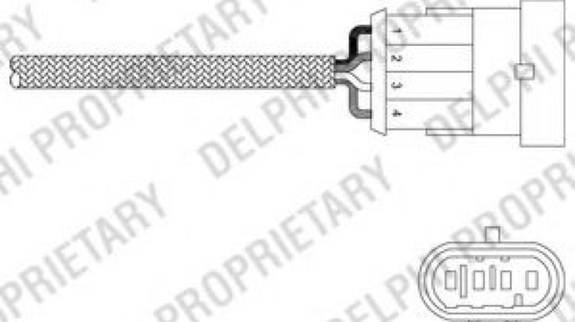 Sonda Lambda FIAT PUNTO (188) (1999 - 2016) DELPHI ES20302-12B1 piesa NOUA