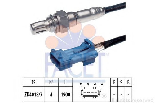 Sonda Lambda FIAT QUBO (225) (2008 - 2016) FACET 10.7688 piesa NOUA