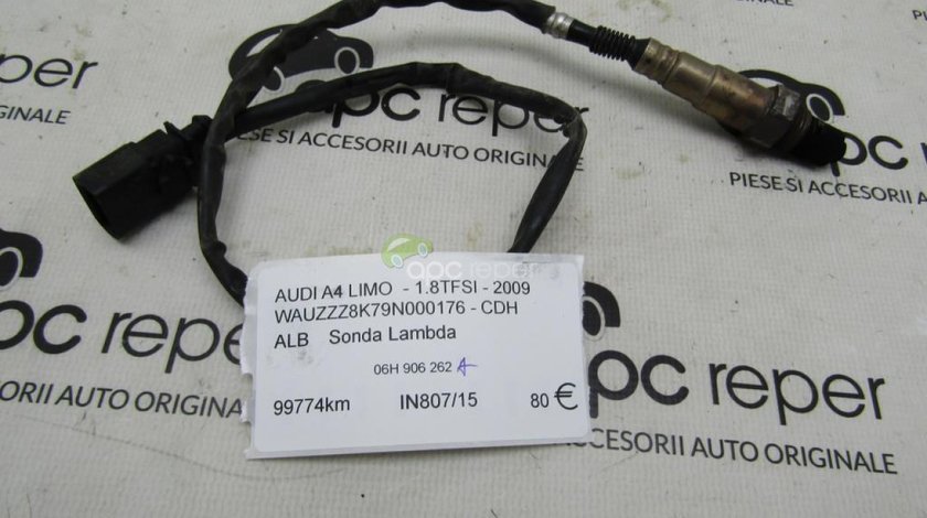 Sonda Lambda Originala Audi A4 8K cod 06H906262A - 1,8tfsi