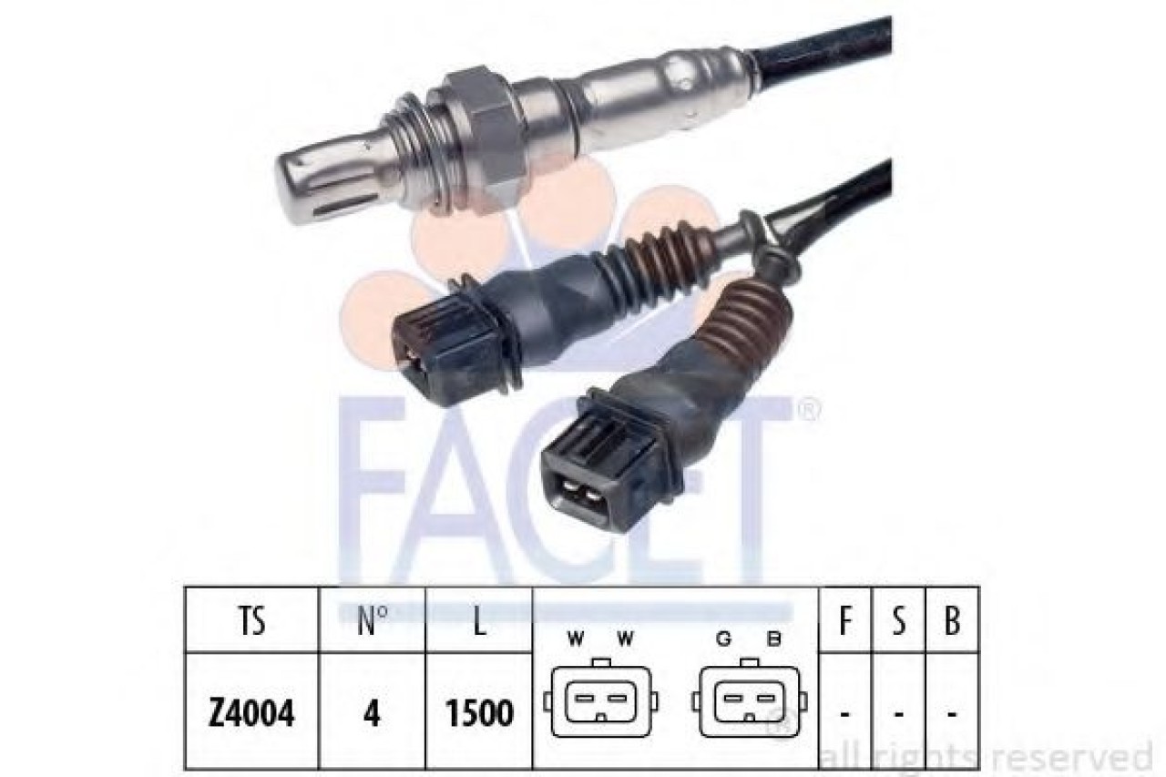 Sonda Lambda PEUGEOT 306 Hatchback (7A, 7C, N3, N5) (1993 - 2003) FACET 10.7064 piesa NOUA