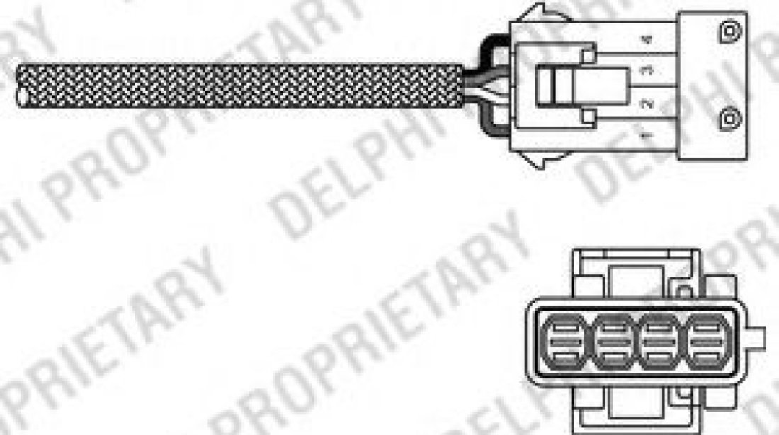 Sonda Lambda PEUGEOT 407 SW (6E) (2004 - 2016) DELPHI ES10797-12B1 piesa NOUA