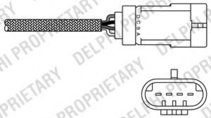 Sonda Lambda RENAULT MODUS / GRAND MODUS (F/JP0) (2004 - 2016) DELPHI ES20311-12B1 piesa NOUA