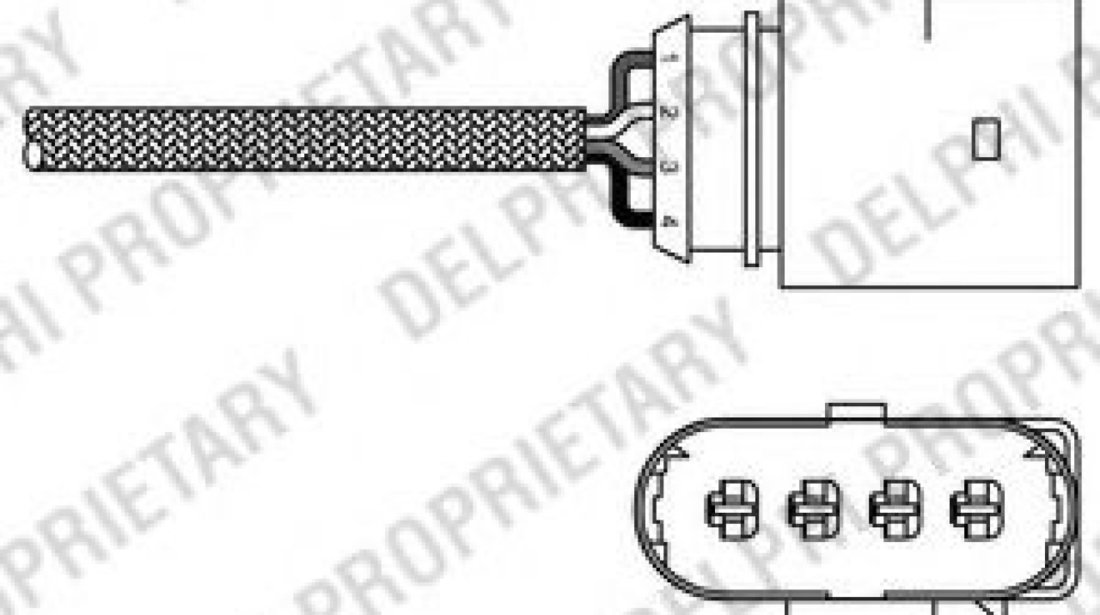 Sonda Lambda SEAT IBIZA IV (6L1) (2002 - 2009) DELPHI ES20271-12B1 piesa NOUA