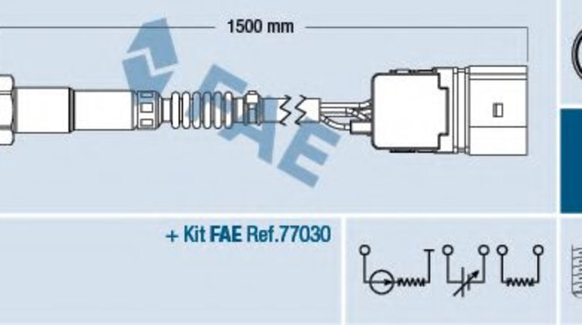 Sonda Lambda SEAT LEON (1M1) (1999 - 2006) FAE 75351 piesa NOUA