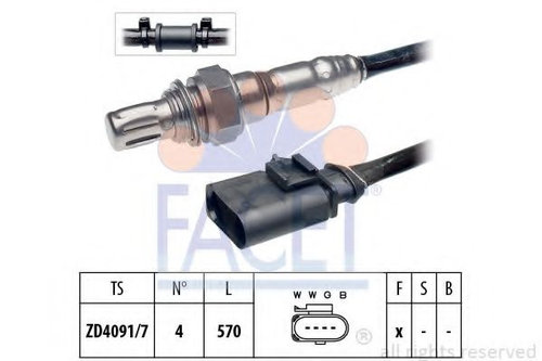 Sonda Lambda SKODA FABIA II (2006 - 2014) FACET 10.7932 piesa NOUA