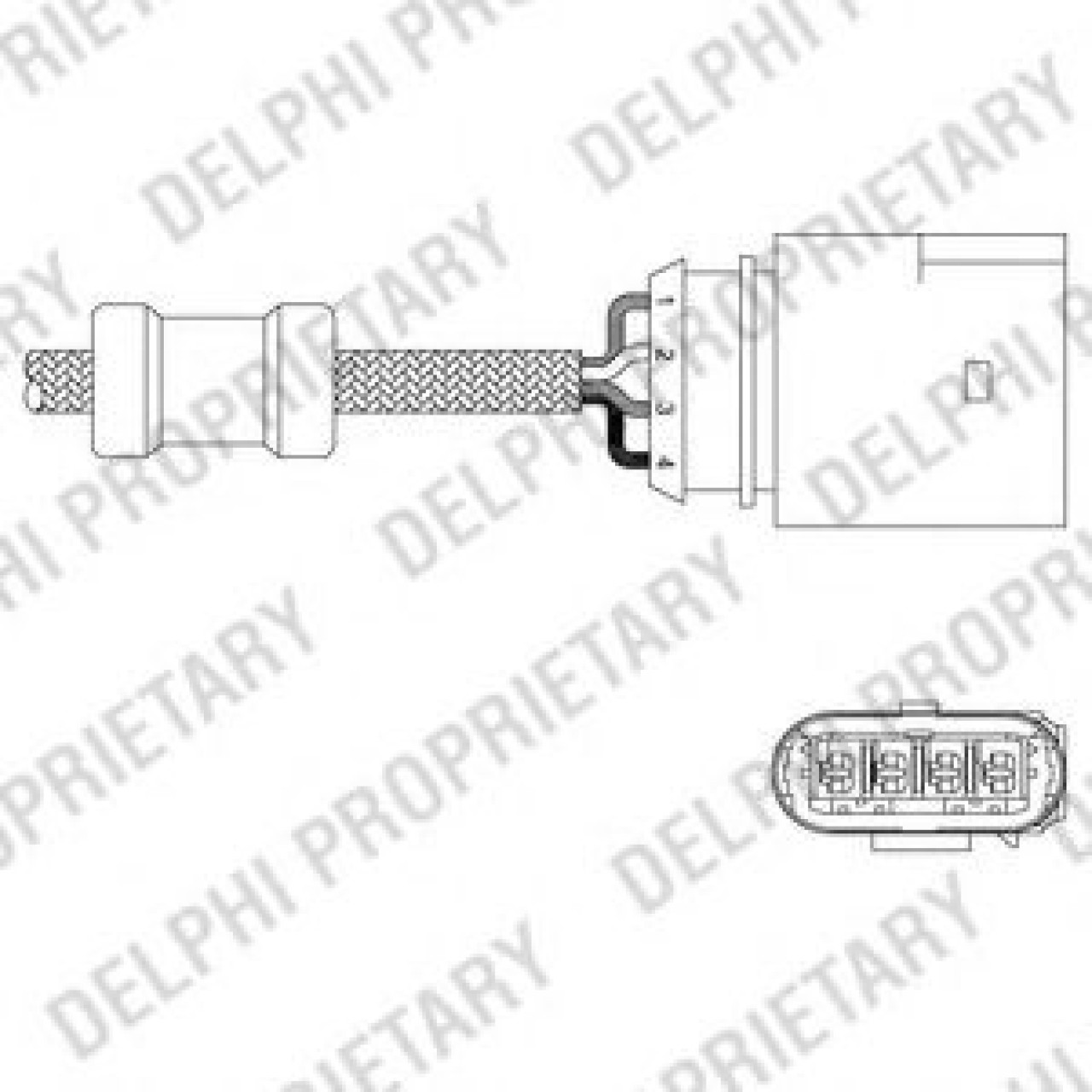 Sonda Lambda SKODA OCTAVIA I (1U2) (1996 - 2010) DELPHI ES20348-12B1 piesa NOUA