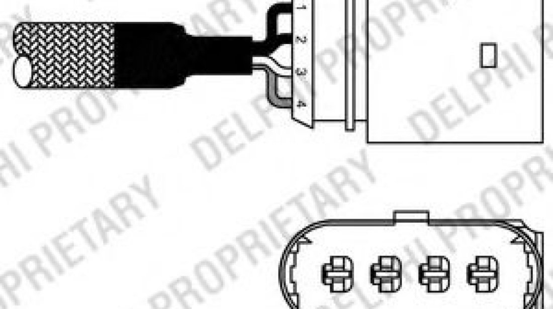 Sonda Lambda SKODA OCTAVIA I (1U2) (1996 - 2010) DELPHI ES10981-12B1 piesa NOUA