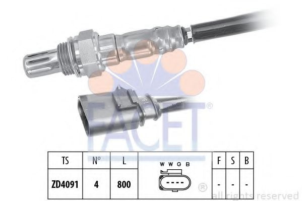 Sonda Lambda SKODA OCTAVIA III (5E3) (2012 - 2016) FACET 10.8199 piesa NOUA