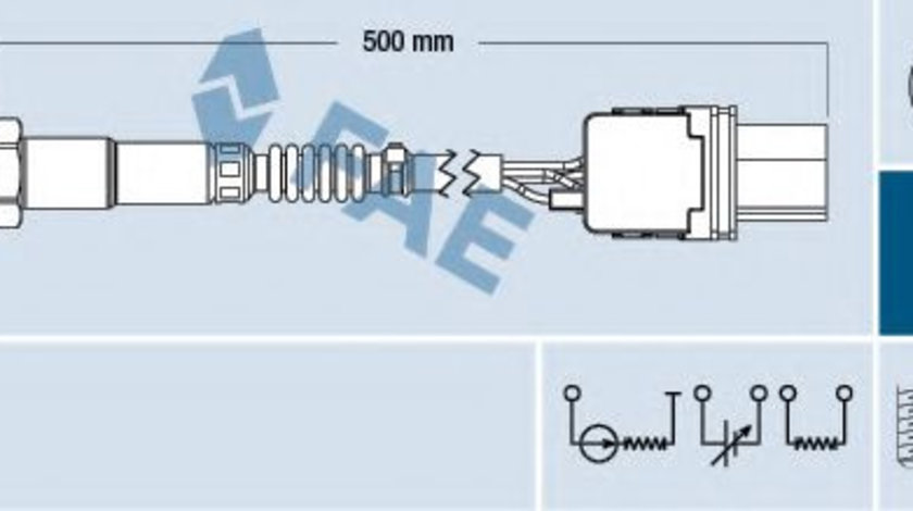 Sonda Lambda SSANGYONG KYRON (2005 - 2016) FAE 75060 piesa NOUA