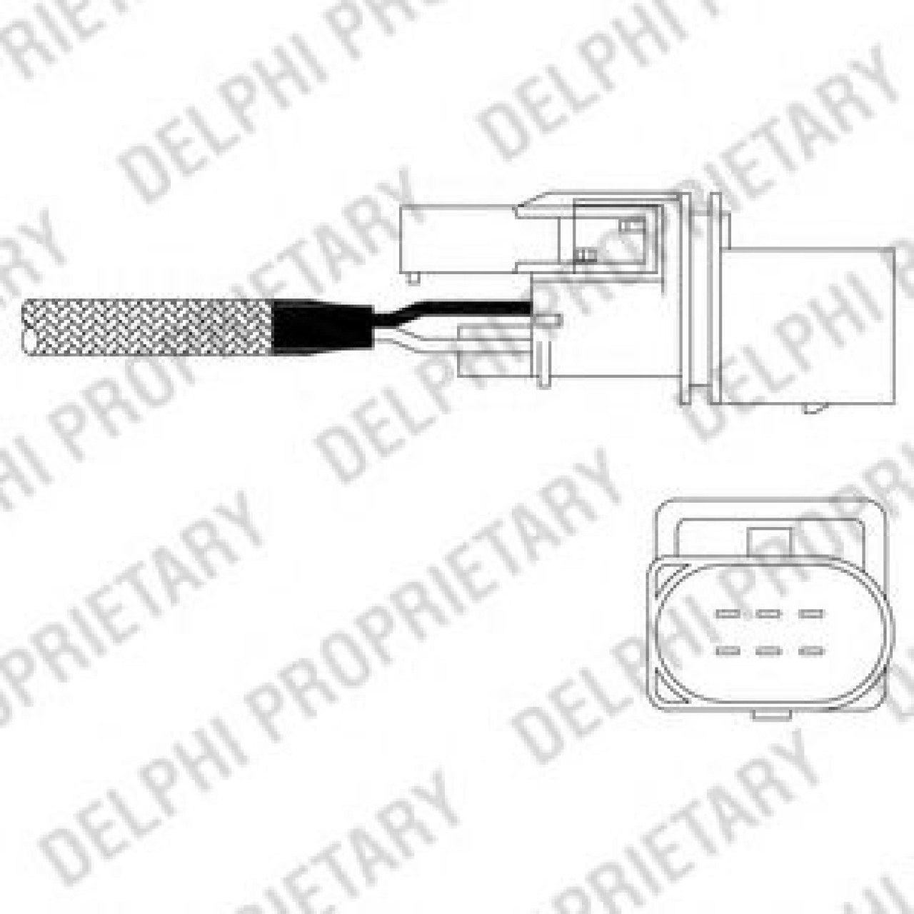 Sonda Lambda VW CADDY III Combi (2KB, 2KJ, 2CB, 2CJ) (2004 - 2016) DELPHI ES11015-12B1 piesa NOUA