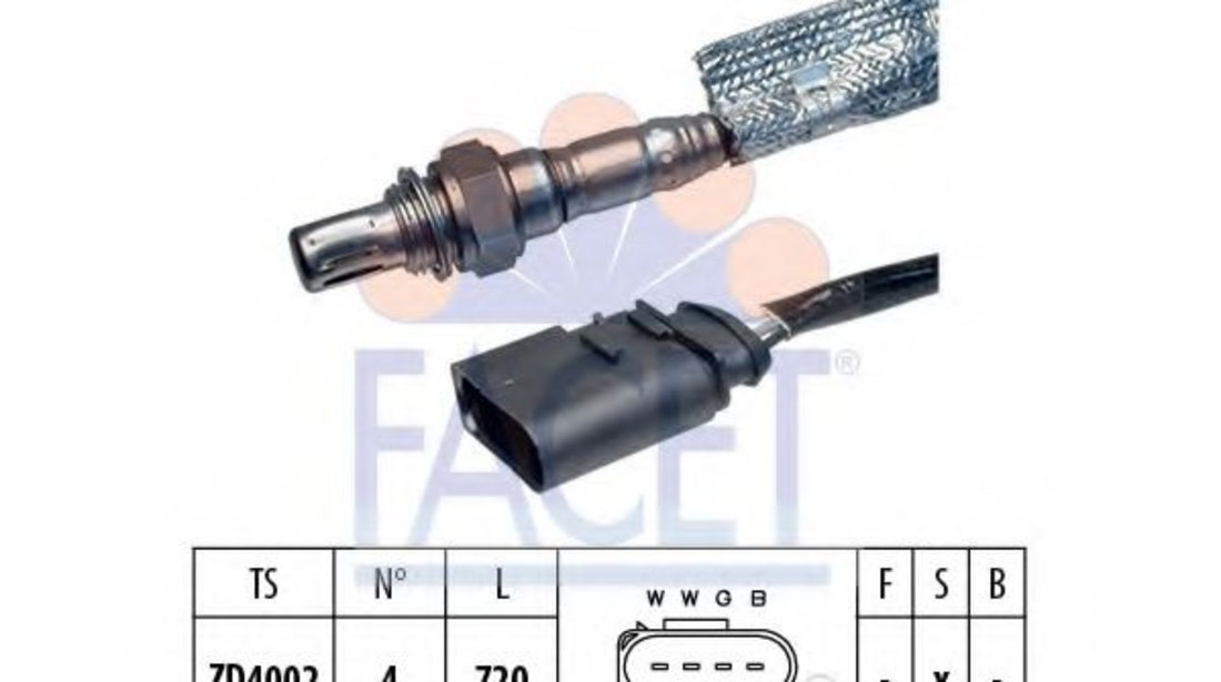 Sonda Lambda VW GOLF IV Variant (1J5) (1999 - 2006) FACET 10.7163 piesa NOUA